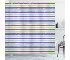 Sketchy Stripes Shower Curtain