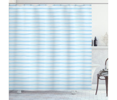 Wavy Soft Lines Shower Curtain