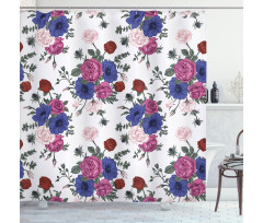 Colorful Corsage Shower Curtain