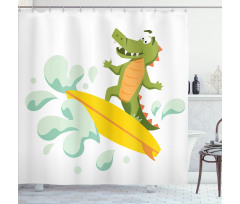 Crocodile Shower Curtain