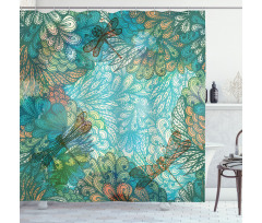 Fantasy Flowers Mix Shower Curtain