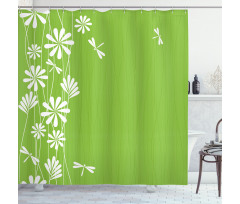 Spring Childish Art Shower Curtain