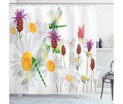 Daisy Field Spring Shower Curtain