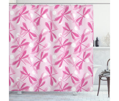 Vibrant Wings Insect Shower Curtain