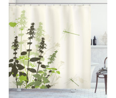 Wildflowers Grassland Shower Curtain