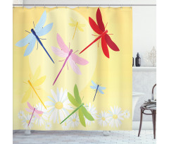 Flower Field and Sun Shower Curtain