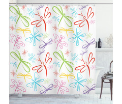 Insects Wings Shower Curtain