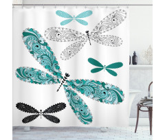 Ornate Damask Shower Curtain