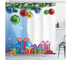 Surprise Boxes Balls Shower Curtain