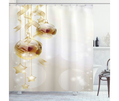 Xmas Balls Modern Shower Curtain