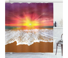 Vivid Coastal Scenery Shower Curtain