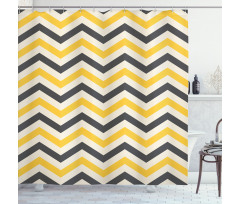 Large Zigzags Shower Curtain