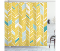 Herringbone Art Shower Curtain