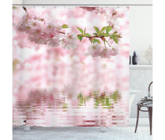 Tender Floral Branch Water Shower Curtain