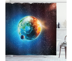 Galaxy Space Stars Astral Shower Curtain