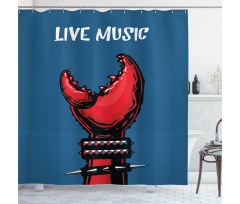 Crab Claw Spiky Wristlets Shower Curtain