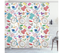 Urban Hipster Accessories Shower Curtain