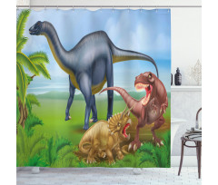 Various Animals Jungle Shower Curtain