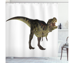 Prehistoric Reptilian Shower Curtain