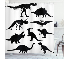 Wild Skeleton Shower Curtain