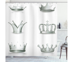 Various Antique Crowns Shower Curtain