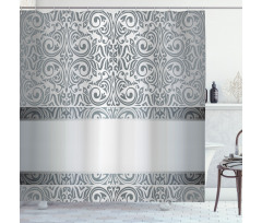 Baroque Damask Curves Shower Curtain