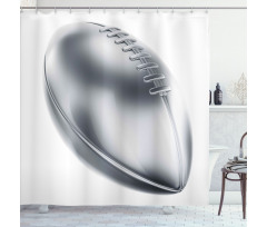 American Football Motif Shower Curtain