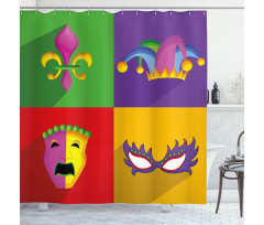 Colorful Frame Shower Curtain