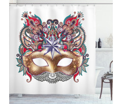 Venetian Ornate Mask Shower Curtain