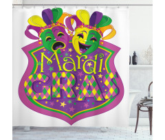 Carnival Blazon Art Shower Curtain