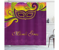 Colorful Lace Style Shower Curtain