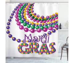 Party Beads Patterns Shower Curtain
