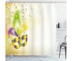 Party Mask Shower Curtain
