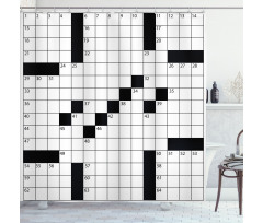 Game Grid Shower Curtain