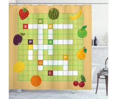 Summer Fruit Shower Curtain