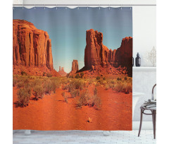 Hot Day Monument Valley Shower Curtain