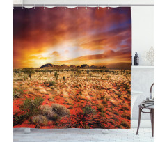 Sunset Central Australia Shower Curtain