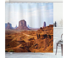 Merritt Butte Sandstones Shower Curtain