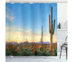 Sonoran Desert Sunset Shower Curtain