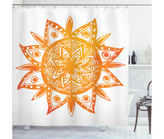 Watercolor Sun Shower Curtain