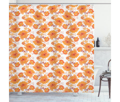 Old Damask Traditional Shower Curtain