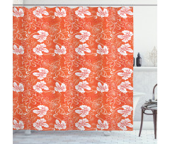 Hawaiian Summer Hibiscus Shower Curtain