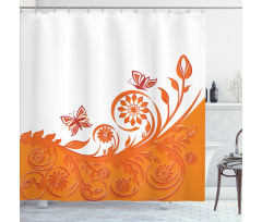 Rose Branch Shower Curtain