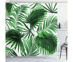 Vivid Leaves Growth Shower Curtain