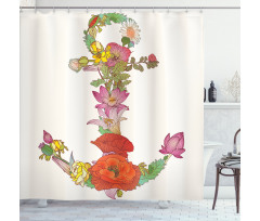 Spring Flowers Blooming Shower Curtain