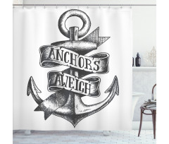 Tattoo Style Old Shower Curtain