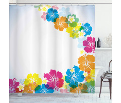 Polynesian Spring Aloha Shower Curtain