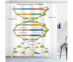 Genetic Code Fun Shower Curtain