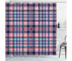 Pink and Blue Tones Shower Curtain
