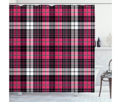 Geometric Old Tartan Shower Curtain